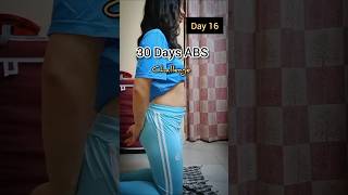 Day 16  30 Days ABS challenge abschallenge shorts absworkout 30dayschallengeworkoutathome [upl. by Brynne756]