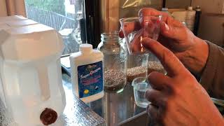 Part 1 Sanitizing and Soaking Wheatgrass seed for germination [upl. by Laerol71]