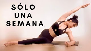 UNA SEMANA de posturas para TONIFICAR tu Cuerpo Piernas y Glúteos Abdomen y Brazos Viridiana Yoga [upl. by Akitnahs]