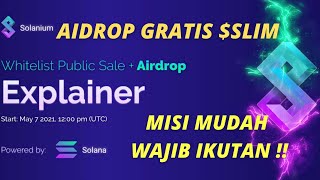 AIRDROP SOLANIUM GRATISS   PROJECT SOLANA  WAJIB IKUTAN [upl. by Akiv]