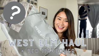 WEST ELM HAUL  HOW I DESIGNED MY BEDROOM USING WEST ELM PRODUCTS  ALRENCE [upl. by Suhail]