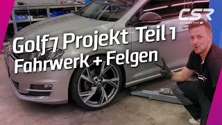 Golf 7 Tuningprojekt Teil 1  Fahrwerk und Felgen [upl. by Gnirps]