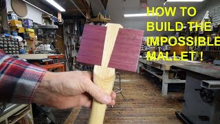 How to make the impossible mystery wooden mallet with dual rising dovetails and a center tenon [upl. by Kolodgie]