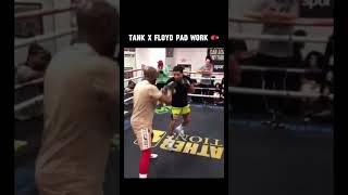 Tank Davis Pad Work With Floyd Mayweather 🥊 boxing [upl. by Baalman]