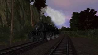 Trainz 2012 NampW Y6b steam leaves Bluefield WV bound for Radford VA [upl. by Amble]