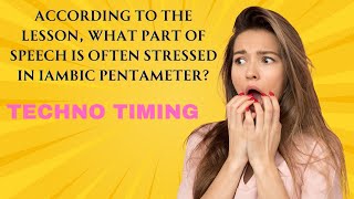 Verbs in Iambic Pentameter How Shakespeare’s Rhythm Works  TECHNO TIMING [upl. by Enelav]