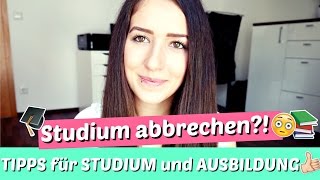 STUDIUM ABGEBROCHEN 😳 TIPPS für STUDIUM 🎓AUSBILDUNG 📚👍 und mein Studiengang 😉 Diie Jule [upl. by Eeluj]