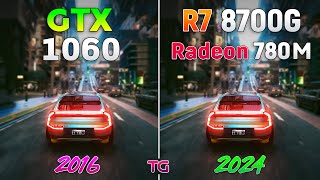 Ryzen 7 8700G Radeon 780M vs GTX 1060 6GB  Test in 9 Games [upl. by Attenat406]