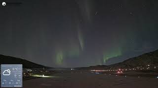 Aurora Over Kangerlussuaq Airport Greenland  Busy Sky  September 25 2024 [upl. by Herwin]