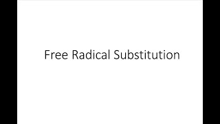 Free radical substitution Chlorination of alkanes [upl. by Nepil]