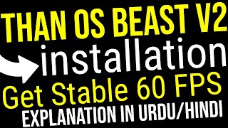 PhoenixOS Than OS Beast V2 64BIT installation Explanation in URDUHindi Get Stable 60 FPS [upl. by Icrad]