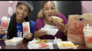 WIENERSCHNITZEL MUKBANG WITH MESSY NAE [upl. by Audley]