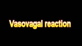 What Is The Definition Of Vasovagal reaction [upl. by Ambrogino]