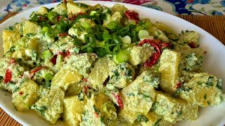 HERKES Bayıldı SOSUNA🥇 Farklı Kolay Patates Salatası Tarifi [upl. by Hsatan]