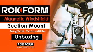 ROKFORM Magnetic Windshield Suction Mount  MagSafe® Compatible  Unboxing [upl. by Xonnel662]