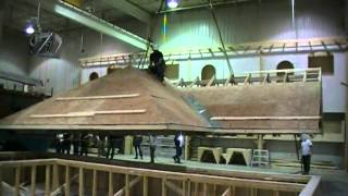 Démonstration de levage de toiture  Roof structure lifting  DEMO HD [upl. by Okir]