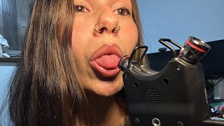 ASMR TONGUE FLUTTERING WITH TASCAM the best mouth sounds😘 [upl. by Gretchen]