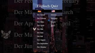 Englische MonateQuiz [upl. by Airb557]