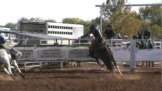 Saddle bronc rider Jesse James Kirby on 522 Falling Star [upl. by Murton]