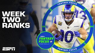 Week Two Rankings  StartSit Decisions 🤔  Fantasy Focus 🏈 [upl. by Kapor]