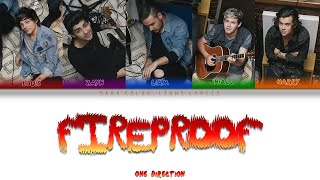 One Direction Fireproof Lyrics Color Coded ENGESP [upl. by Nosrettap]