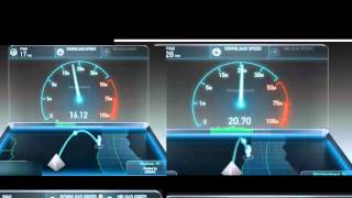 Netgear Nighthawk Model R 7000 Router Ac1900 Speed Test 112013 [upl. by Ariik]