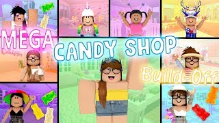 MEGA Candy Shop BuildOff Panda Vs 8 FANS [upl. by Carlita]