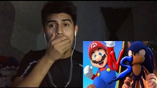 Mario vs Sonic rap  zarcortgame y kronno zomber  vídeo reacción [upl. by Sivi]