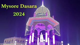 Mysore Dasara Lighting 2024Awesome experience on day 1 of lightingMysore dasara day 110 [upl. by Camilia]