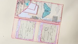 Shabby Chic Folio Using a File Folder [upl. by Bruis472]