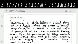 Billennium story summary by James Graham Ballard J G Ballard story Billennium summary [upl. by Terrel]