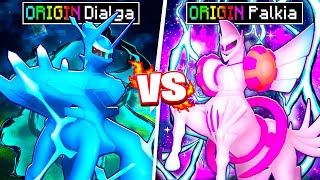 ORIGIN Dialga Vs ORIGIN Palkia in Minecraft PIXELMON [upl. by Ael]