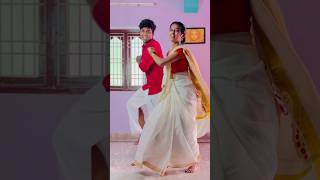 Karutha penne😍 Onam transition💞 comment ur next song for dance😇 danceshorts blackbeescouple [upl. by Phillada462]