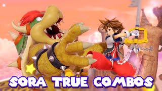 True Combos with Sora  Super Smash Bros Ultimate [upl. by Nehte419]