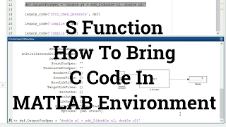 Simulink Tutorial  18  How To Bring C Code In MATLAB Environment  S Function [upl. by Noirda626]