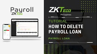 ZKPayroll  Payroll Loan  How to Delete [upl. by Alyos]