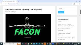 How to Download and Install Facon Font Download trending viral [upl. by Ferreby]