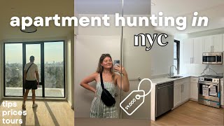 NYC APARTMENT HUNTING  tips prices and tours [upl. by Peggi]