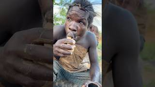 Wow😮😋‼️ This is So delicious food Hadza makes traditionally hadzabetribe villagelife food [upl. by Eurydice]