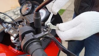 Honda CBF125  Throttle Adjustment [upl. by Lek]