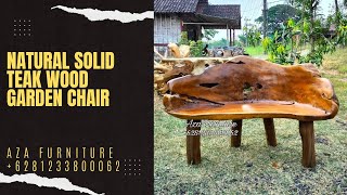 Natural Solid Teak Root Wood Garden Chair  Wooden Furniture Ideas for Your Home [upl. by Annaul]