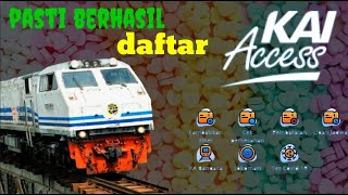 cara daftar kai access  tiket kereta api online [upl. by Damahom773]