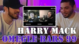 First Time Watching Harry Mack  Omegle Bars 99  Reaction  Priming us for the Big 100😤 [upl. by Lucey]