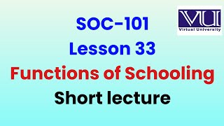 SOC 101 lesson 33 soc101 shortlecture 33  sociology 101  soc101 final term preparation [upl. by Michaella17]