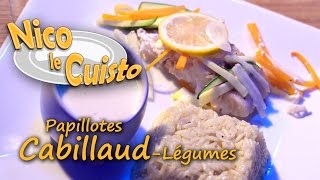 Nico le Cuisto  S2E36  Papillotes Cabillaud Légumes [upl. by Nomelif994]