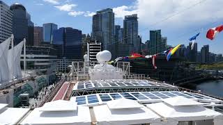 HAL Koningsdam  Day  1 Port of Vancouver  Outbound  Alaskan Inside Passage Cruise [upl. by Dougall]