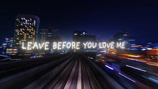 Marshmello x Jonas Brothers  Leave Before You Love Me Lyric Video [upl. by Kraus]