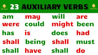 23 Auxiliary Verbs in English [upl. by Mozza]