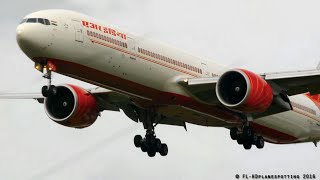 Air India Boeing 777300ER VTALQ Landing at Heathrow LHREGLL [upl. by Calla]