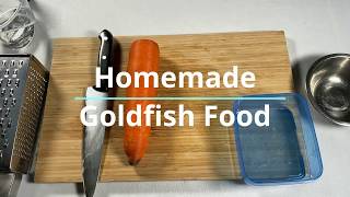 Homemade Goldfish Food  High protein and Veggie Fish Food [upl. by Sidnala]